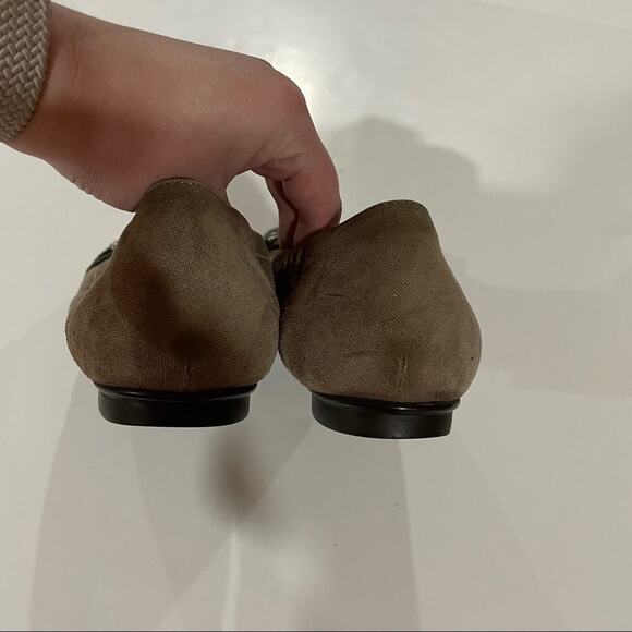 AGL Brown Horsebit‎ Cap Toe Ballet Flats Size 38.5 - Picture 6 of 10